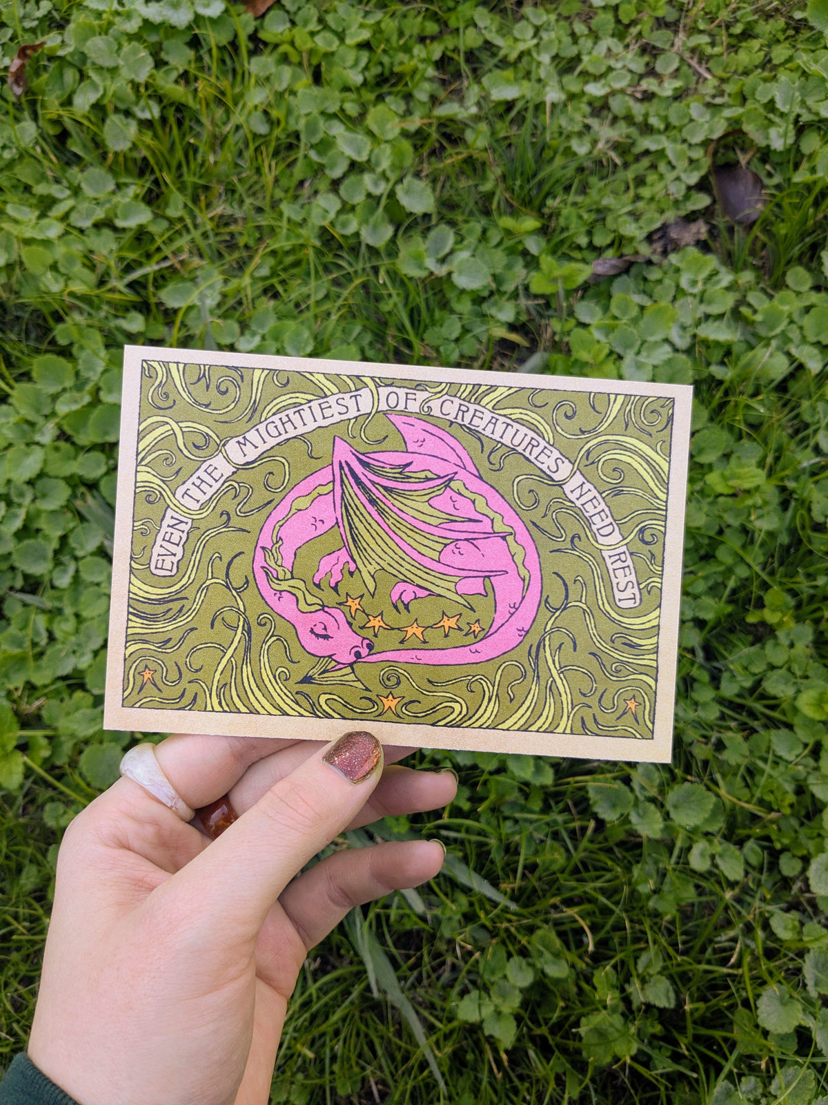 Dragon's Might Postcard