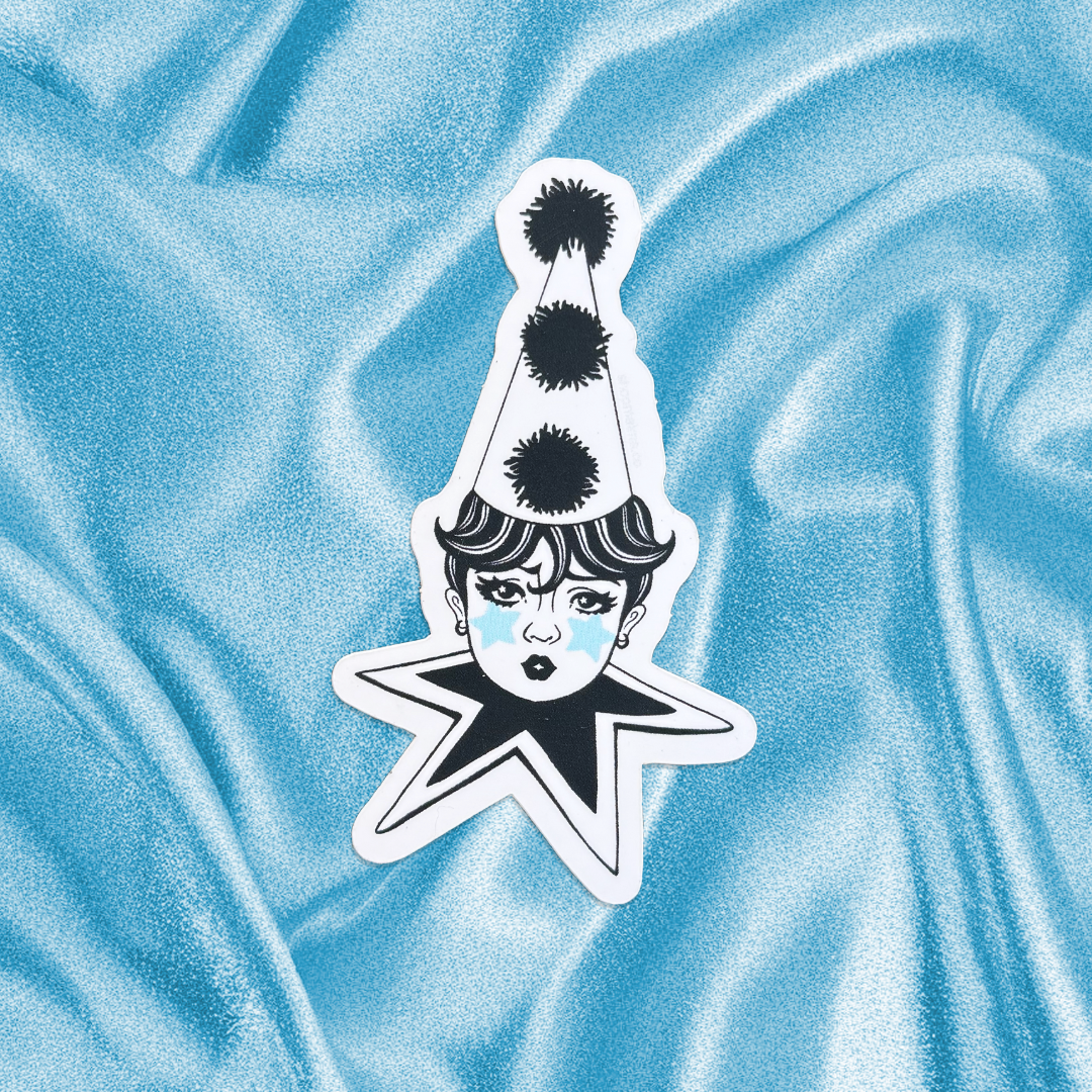 Star Clown Sticker
