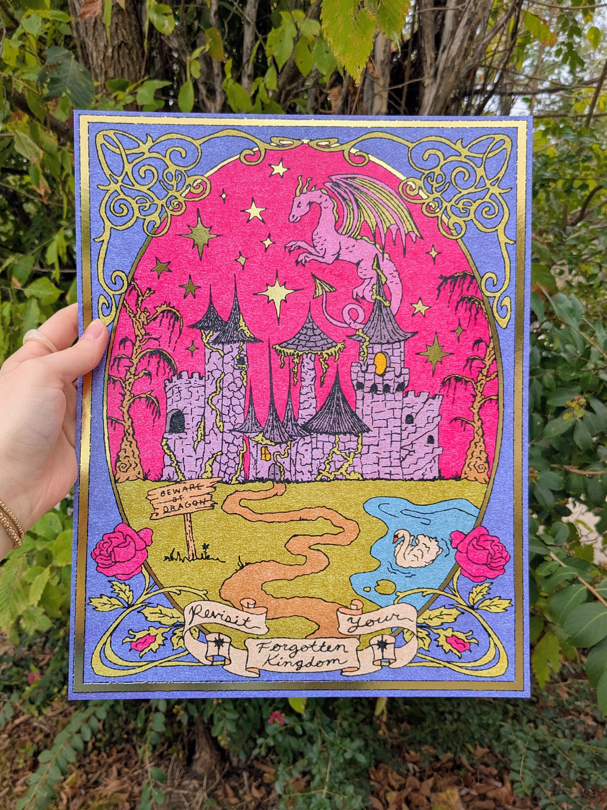 Forgotten Kingdom Gold-Foiled Print
