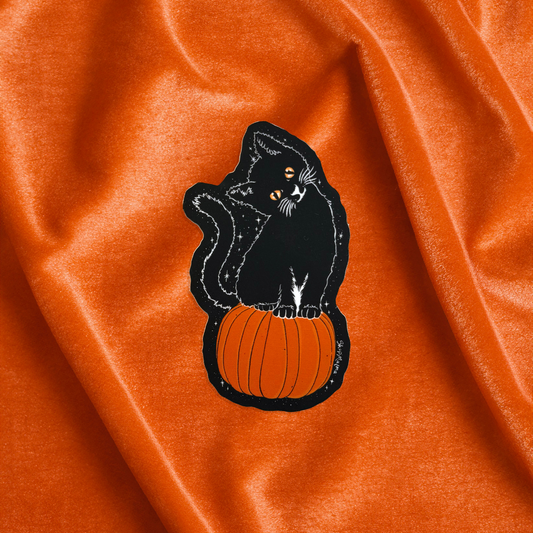 Pumpkin Cat Sticker