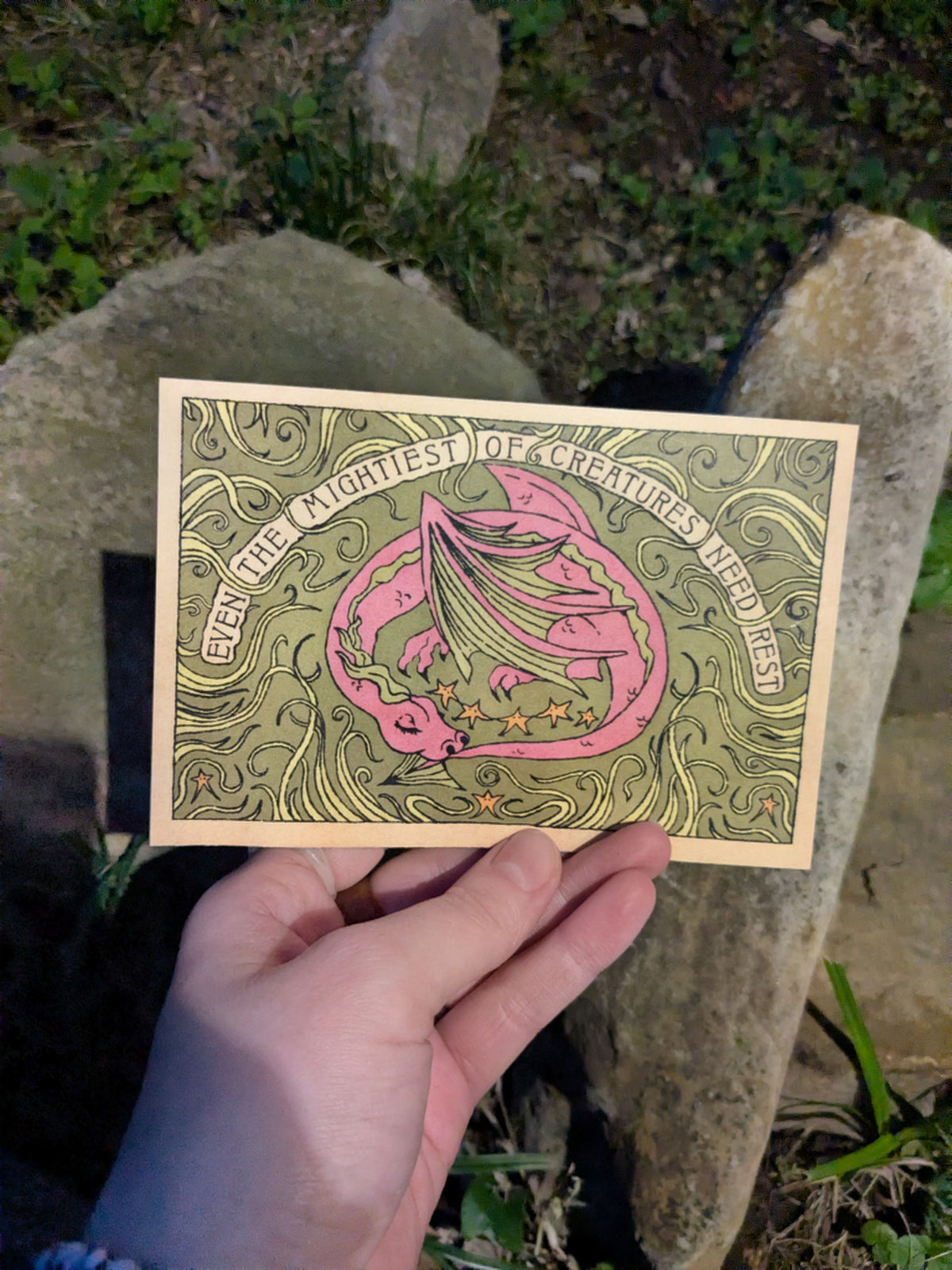 Dragon's Might Postcard
