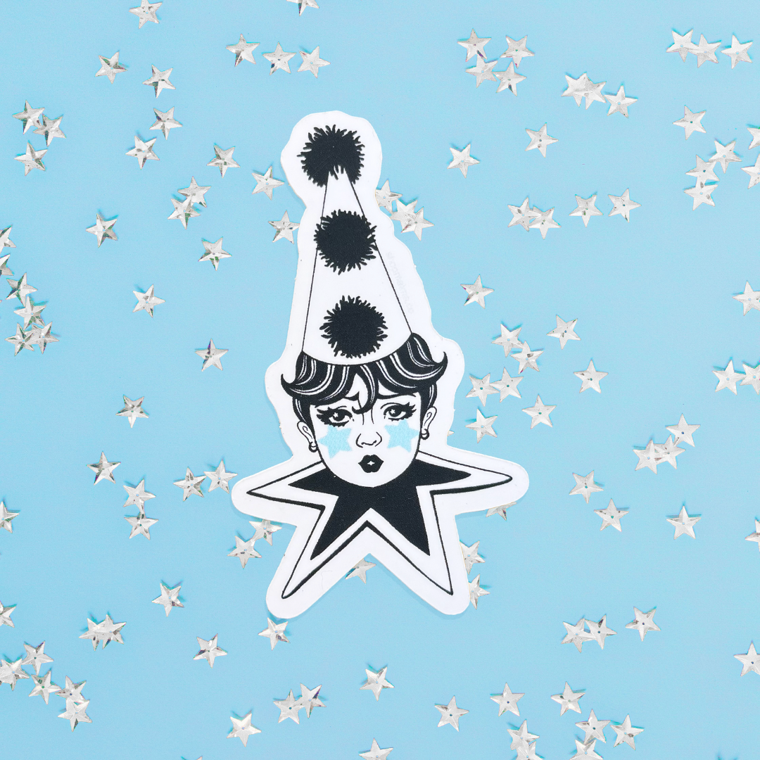 Star Clown Sticker