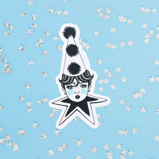 Star Clown Sticker