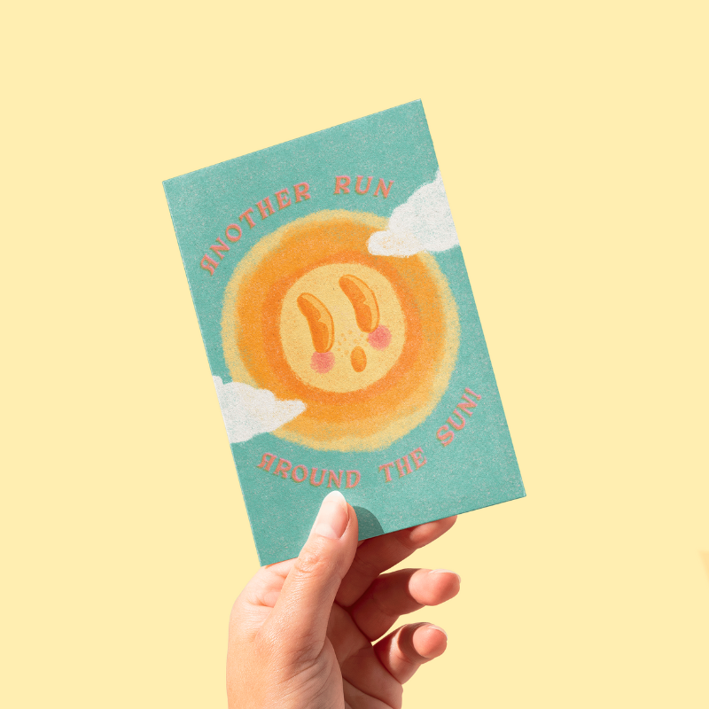 Around The Sun Birthday Card