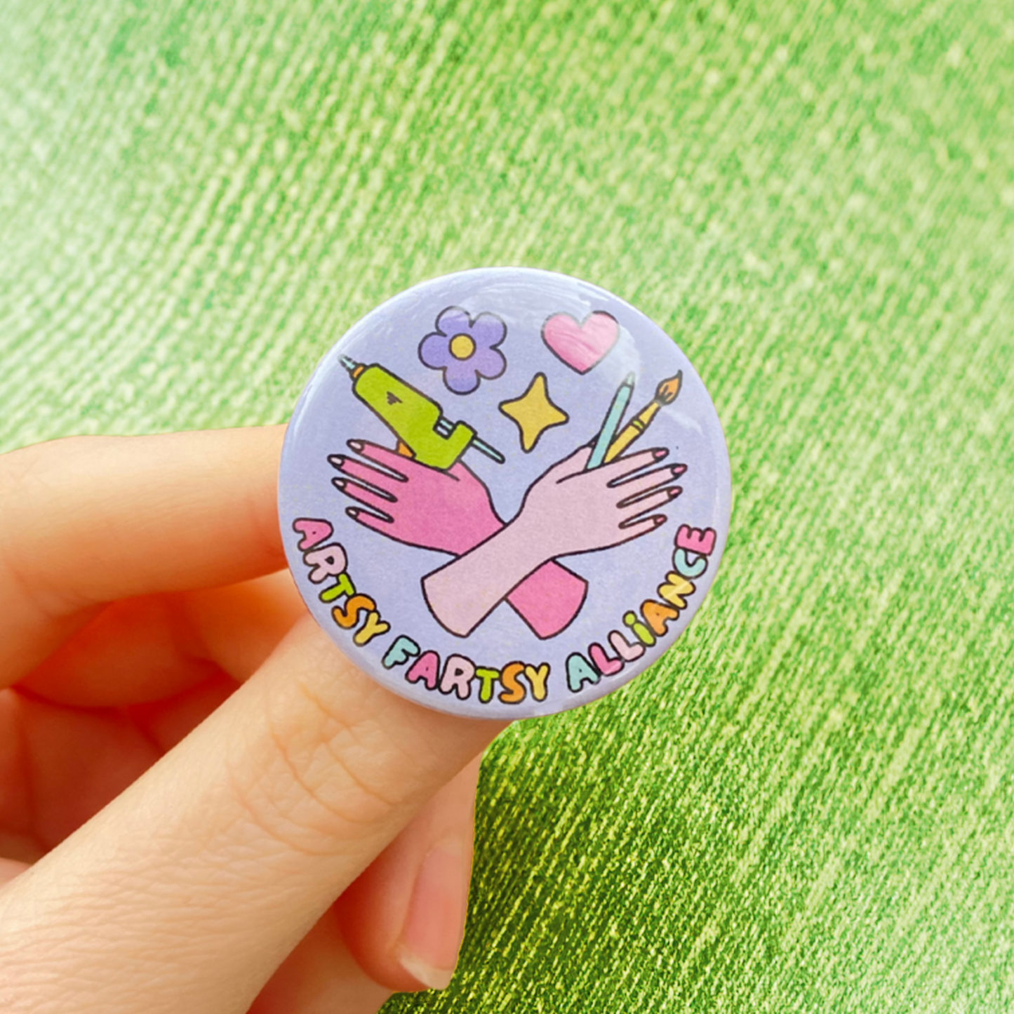 Artsy Fartsy Alliance Button