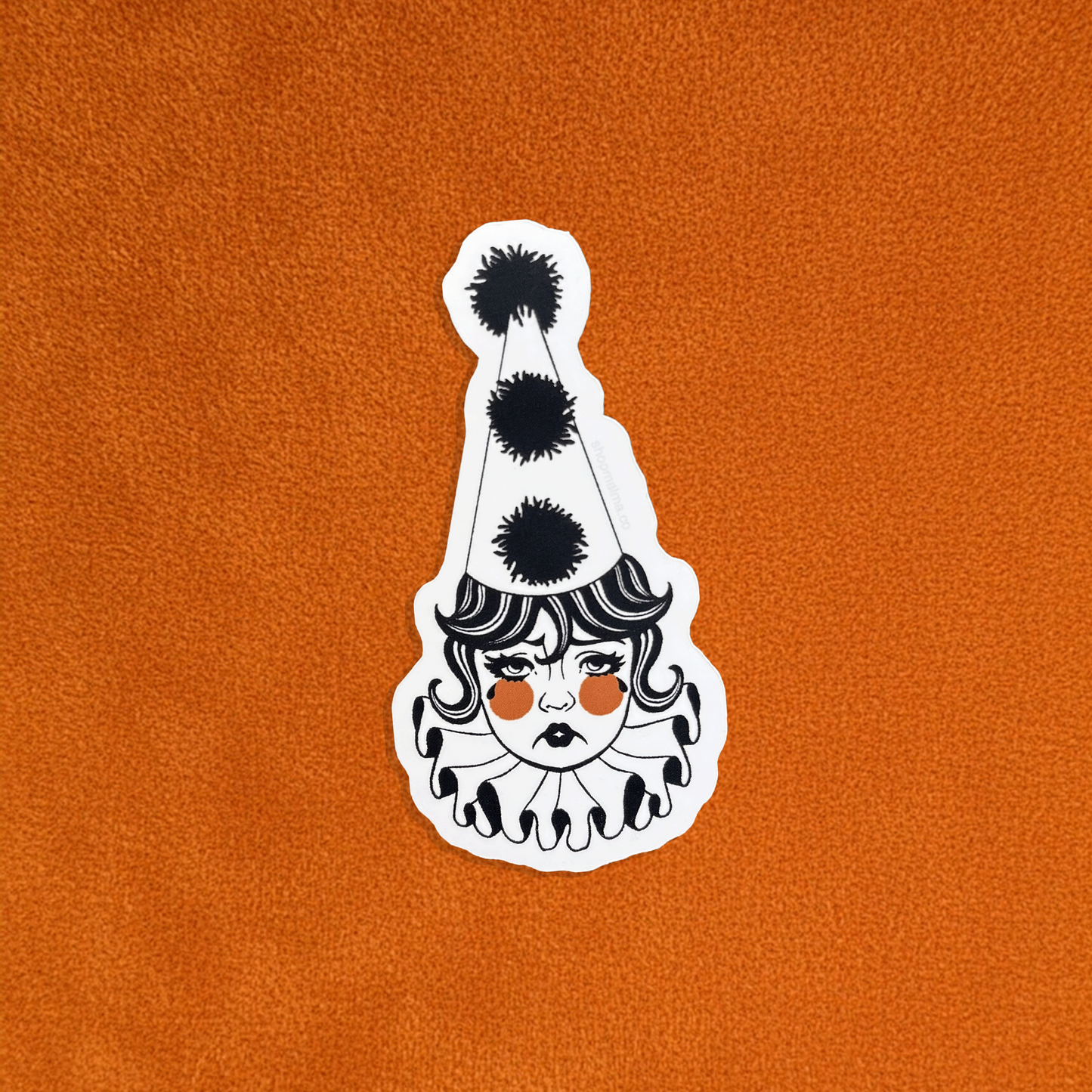 Melancholy Clown Sticker